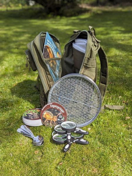 Rucksack zum Waldboden